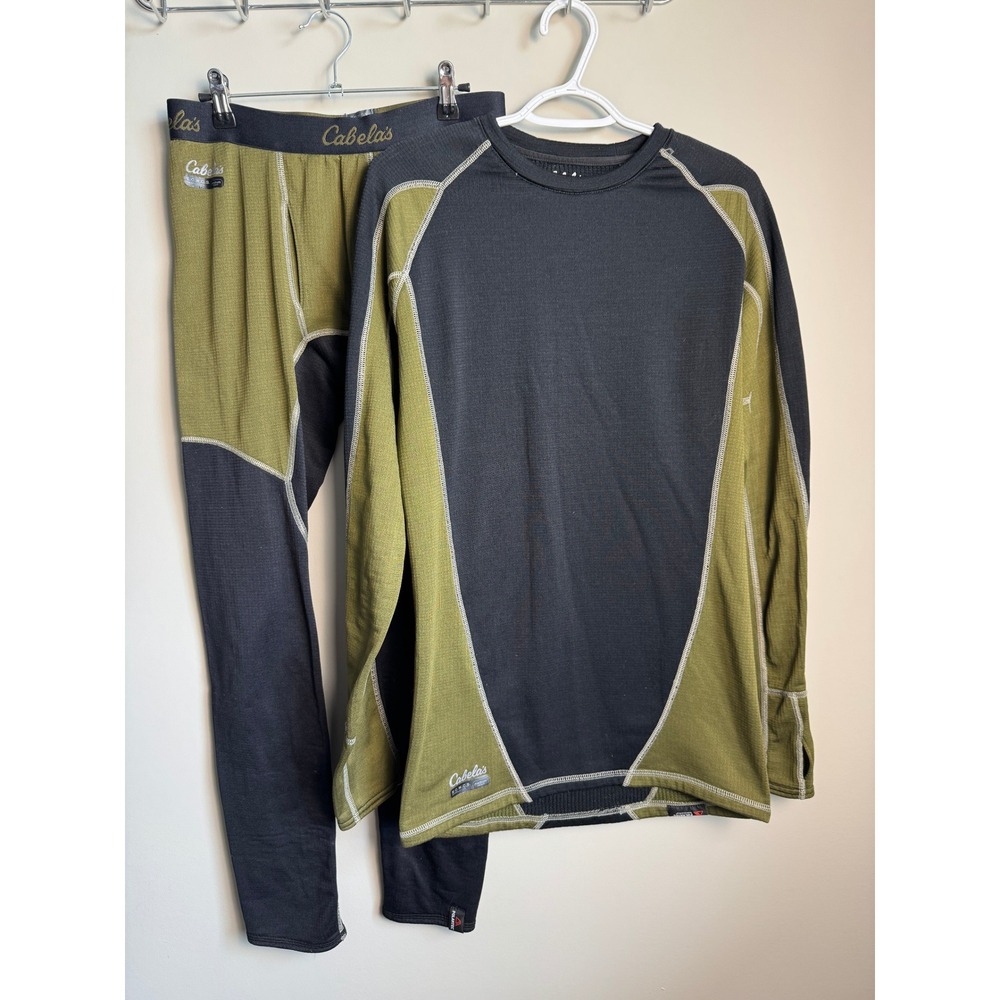 Cabelas ECWCS Polartec Base Layer Set Thermal Top Bottoms MT‎ Outdoors Hiking